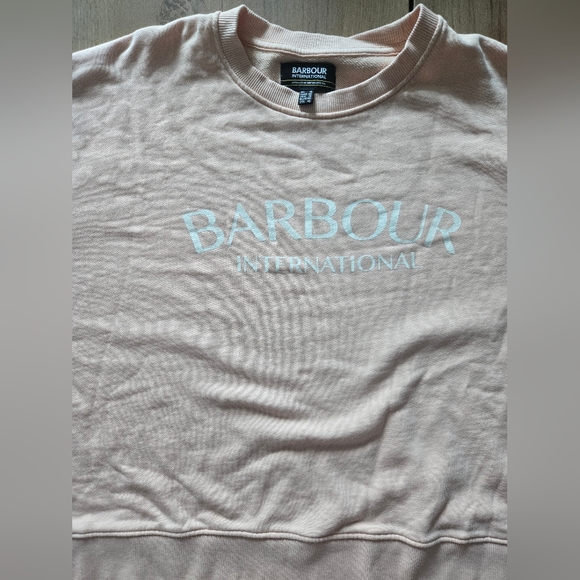 Barbour International Cali Sweatshirt in Peach Parfait - Size USA 12 / UK 16 - Picture 2 of 5